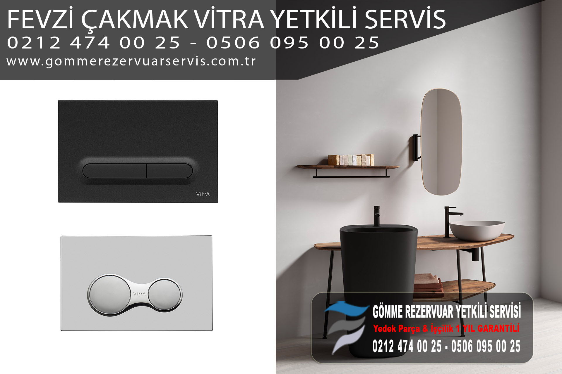 fevzi çakmak vitra servis